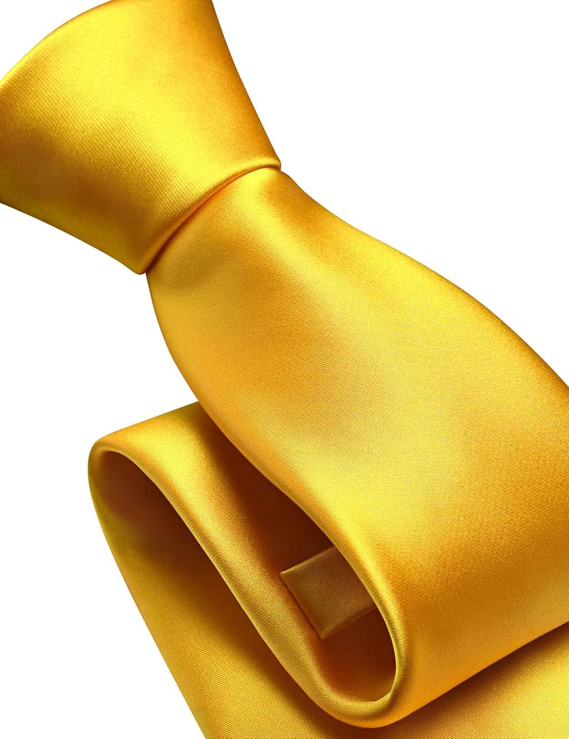 Branduce 3.15"（8cm） Mens Solid Satin Tie Pre-tied Adjustable Zipper Necktie for Business and Wedding - Image 2